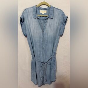 Cloth & Stone Light Blue Chambray Dress